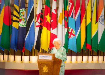La reine Elizabeth II ouvre le sommet des chefs d’Etat du Commonwealth, à Londres le 19 avril 2018. © REUTERS